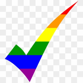 Rainbow Check Mark Png, Transparent Png - blue check mark png