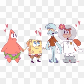 Sandy Cheeks And Squidward, HD Png Download - sandy png