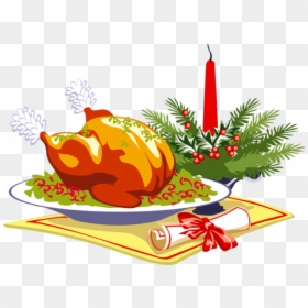 Christmas Dinner Clipart Free, HD Png Download - thanksgiving clip art png