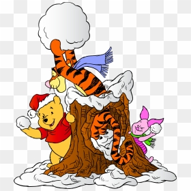 Disney Characters Winnie The Pooh Winter, HD Png Download - thanksgiving clip art png