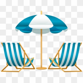 Beach Chair And Umbrella Clipart, HD Png Download - closed umbrella png