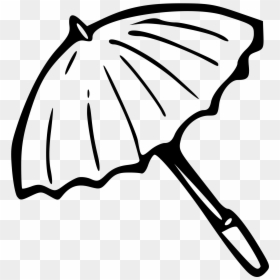 Umbrella Black And White Clip Art, HD Png Download - closed umbrella png