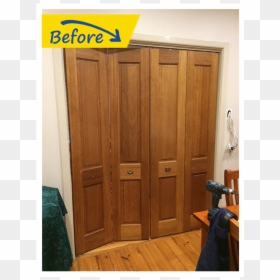Wooden Internal Bifold Doors, HD Png Download - old door png