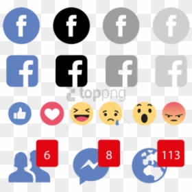 Social Media Emoji Icons, HD Png Download - smiley icon png