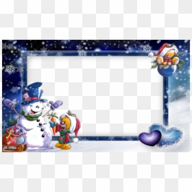 Geseende Kersfees Vriendin, HD Png Download - winter frame png