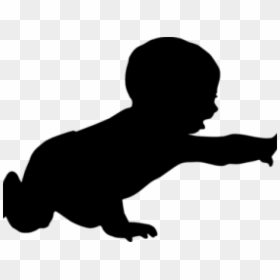 Shadow Of A Baby, HD Png Download - baby crawling png