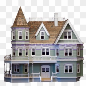 Queen Anne Style Dollhouse, HD Png Download - dollhouse png