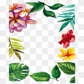 Watercolor Leaves Flower Painting, HD Png Download - watercolor leaf png