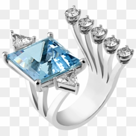 Engagement Ring, HD Png Download - aquamarine png