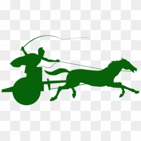 Silhouette Char Romain, HD Png Download - chariot png