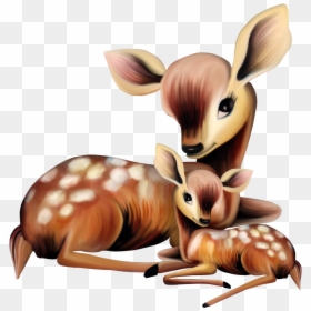 Deer With Baby Clipart, HD Png Download - blancanieves png