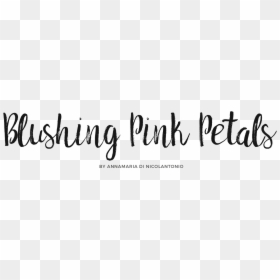 Calligraphy, HD Png Download - pink petals png