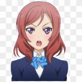 Love Live Maki Png, Transparent Png - anime love png