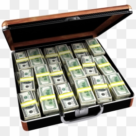 Briefcase Full Of Money Png, Transparent Png - breifcase png