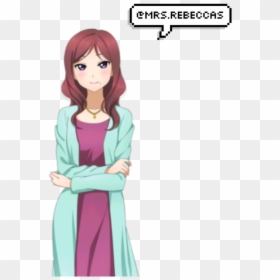 Maki's Mom Love Live, HD Png Download - anime love png