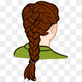 Braid Hair Clipart Girl, HD Png Download - speaking icon png