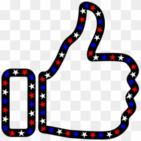 Red White And Blue Thumbs Up, HD Png Download - snake icon png