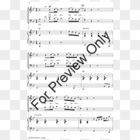 We Will Sing The World Whole Again Piano Sheet Music, HD Png Download - purple rain png