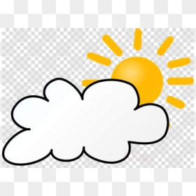 Sunny And Cloudy Clipart, HD Png Download - cloud clip art png