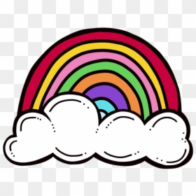 Rainbow Clip Art Cloud, HD Png Download - cloud clip art png