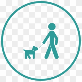 Dog Walk Icon Png, Transparent Png - pet icon png