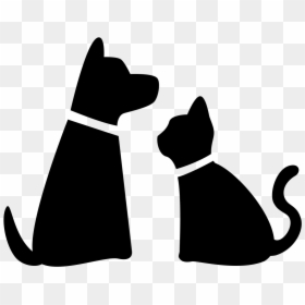 Dog Cat Silhouette Png, Transparent Png - pet icon png