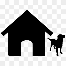 Dog House Clip Art Black And White, HD Png Download - pet icon png