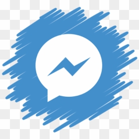 Facebook A Messenger, HD Png Download - blue phone icon png