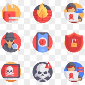 Antivirus Icons With Name, HD Png Download - hacker icon png