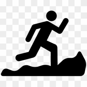 Person Running Clipart, HD Png Download - running icon png