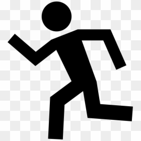 Man Running Left Png, Transparent Png - running icon png