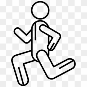 Line Art, HD Png Download - running icon png