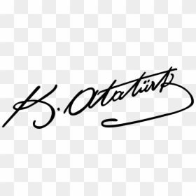 Ataturk Imza Png - Kemal Atatürk Imza Png, Transparent Png - atatürk png