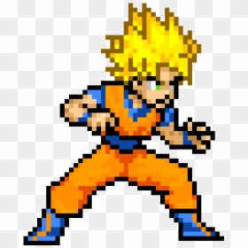 Goku Kaioken Pixel Art, HD Png Download - vhv