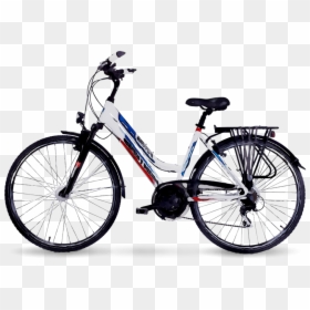 E Bike Trekking Full Suspension, HD Png Download - bike clipart png