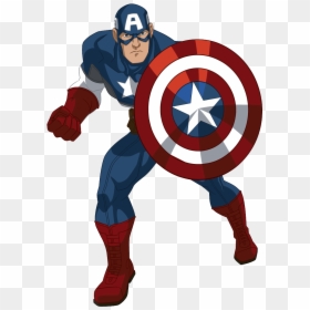 Avengers Captain America Cartoon, HD Png Download - captain america cartoon png