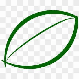 Green Leaf Outline Clipart, HD Png Download - green leaf icon png