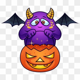 Halloween Monster Clipart, HD Png Download - trick or treat bag png