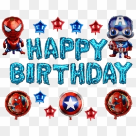 Happy Birthday Super Hero, HD Png Download - captain america cartoon png
