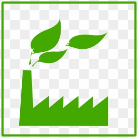 Green Factory Clipart, HD Png Download - green leaf icon png