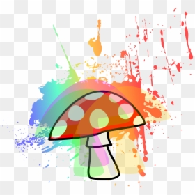Cartoon Mushroom Trippy Png, Transparent Png - cute emojis png