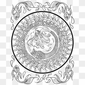 Celtic Knot Adult Coloring Pages, HD Png Download - celtic knot circle png