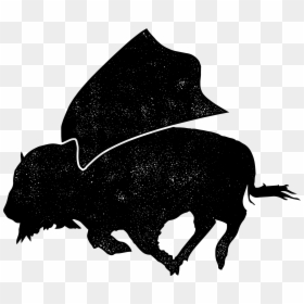Ox, HD Png Download - buffalo silhouette png