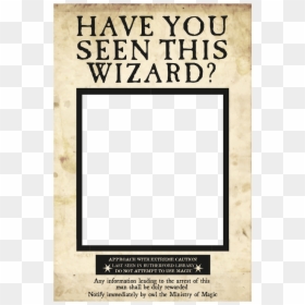 Harry Potter Wanted Png, Transparent Png - wanted poster template png