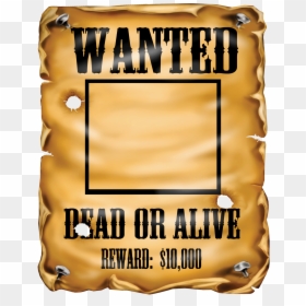 Transparent Wanted Poster Png, Png Download - wanted poster template png