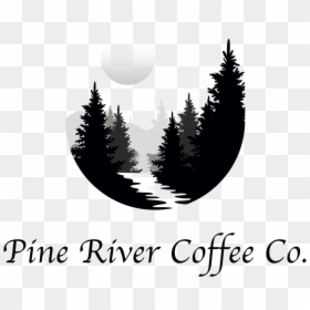 Forest Illustration Black And White, HD Png Download - river silhouette png