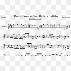 River Flows In You Partitura Clarinete, HD Png Download - river silhouette png