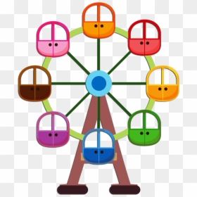 Ferris Wheel Clipart, HD Png Download - chalkboard clipart png