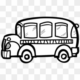 Bus Clipart Black And White, HD Png Download - chalkboard clipart png