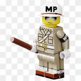 Lego Ww2 Military Police Minifigure, HD Png Download - ww2 soldier png